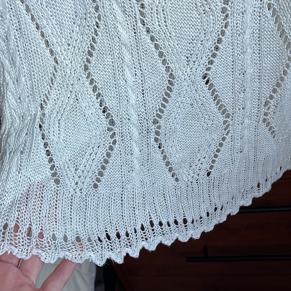 Ralph Lauren Crochet Linen short Sleeve Sweater / Size S - Picture 5 of 8